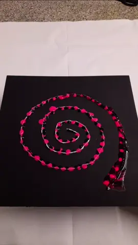Pink and Black shell string pull #abstract #fyp #color #fluidart #oddlfysatisfying #fypage