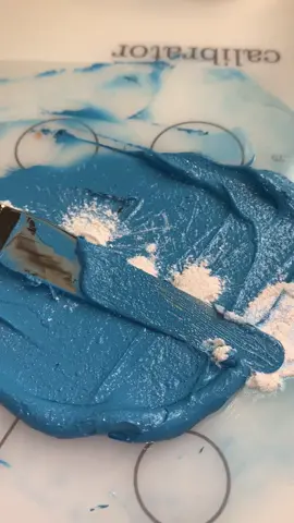 Today’s fun colour 😍 who would like to see the full process in making this lipstick? #fyp #lipstick #makeup #blue #shimmer #frosting #foryou