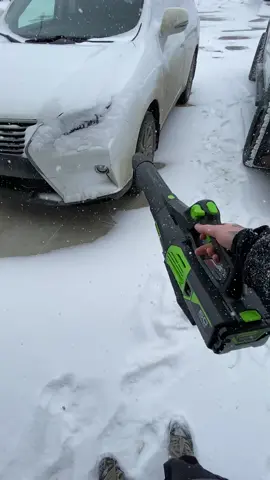 That was easy @greenworkstools #fyp #foryou #snow #winter #greenworks