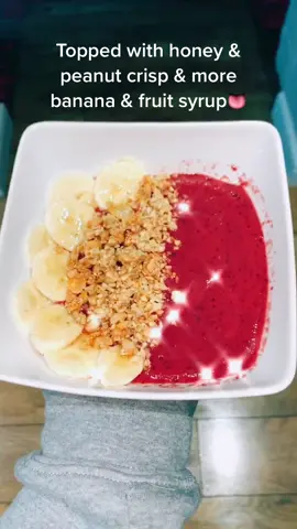 How I make my smoothie bowl I have like everyday 👅 #fyp#food#healthy #food #trend