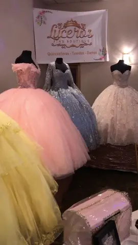 Which is your favorite!😍👑✨ #quinceñera #tiktokreviews #fyp #foryoupage #expo #quince #dresses #lucerosfineboutique #perfect