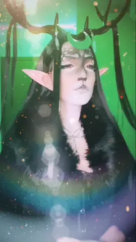 Aegeus, ruler of this magical forest ✨🌿 #cosplay #cosplayer #makeup #oc #occosplay #fantasy #deer #horn #animal #god #foryou #foryoupage #fyp