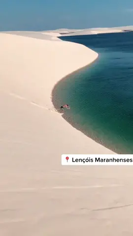 Would you do this? 😏 Lençóis Maranhenses in Brazil 🇧🇷 by @lopez_thiago #brazil #brazilian #tiktokbrazil #brazilllll #lençóismaranhense