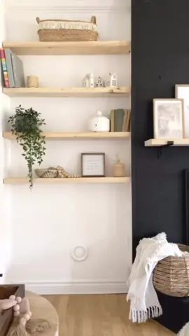Amazon Find | Our DIY Floating Shelves #reallifeathome #howto #floatingshelves #thrifted #howto #diychallenge #shelves #diyfurniture
