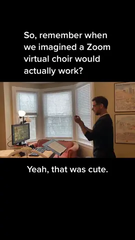 The LBC Chorale’s first and last #virtualchoir attempt. 🤣 VC - @rebekahhill2 #zoomuniversity #professor #makingthebestofit #quarantine #choir