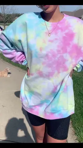 how i made my pastel tie dye sweatshirt #DIY #tiedye #fyp #distancedance #quarantinelife #foryou #DecadesofHair #smallgestures