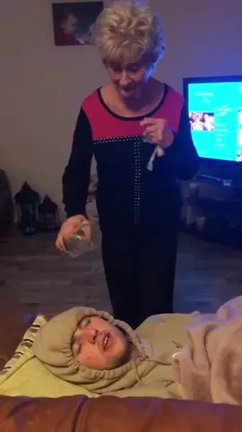 Wake up prank war with my grandma 😂😂😂😂😂