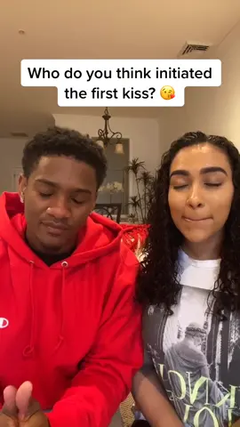 Who do you think initiated our first kiss? 😘 #fyp #foryou #foryoupage #couplesgoals #relationshipgoals #rissandquan #coupleschallege