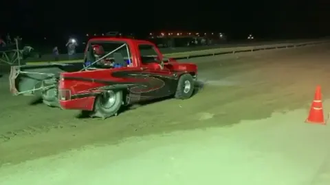 La Chapita making a pass with a Nitrous Outlet Dual Stage Hornet Plate for twice the fun 😄 #nitrousoutlet #levelup #race #sand #drag #dragrace