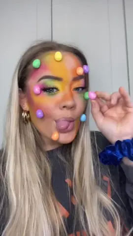 Inspired by @keilidhmua  challenge! Colour bomb Easter look! #eastereggs #easter #savage #mua #makeup #colourbomb #irish #fyp #foryoupage