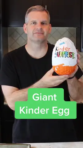 Giant Kinder Surprise Egg.  Have you ever had a Kinder Egg before?  #kinderegg #happyeaster #easter #eastereggs #chocolate #funfoods