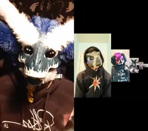 #duet with @ll_ashen_ll this was so much fun #furry #dinofursuit #dinomask #trexmask #paws
