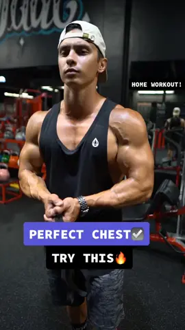 🔥Perfect Chest Workout! Try this ☑️ #homeworkout #athomeworkout #homeworkouts #homefitness #workouts #Fitness #fitnesstips #foryou #foryoupage #fyp