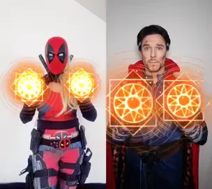 #Duett mit @cumbermatch Had to try the Infinity discs with one of my favourite TikTokers 🙏🏻 #ladydeadpool #cosplay