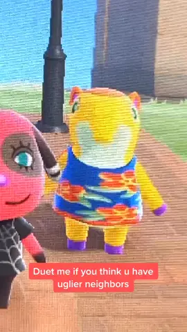 I swear I have the ugliest neighbors 😦😌#animalcrossing #animalcrossingnewhorizons