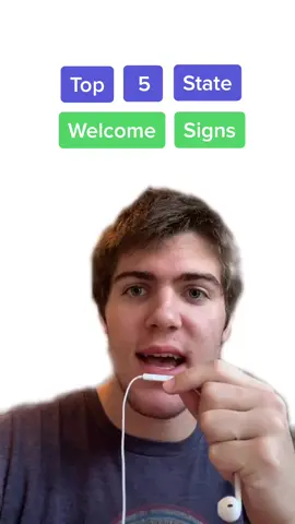 Ranking state welcome signs from worst to best! (Part 10) #america #welcomesigns #fyp #foryou