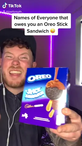 Who owes you an Oreo Stick Sandwich? 😎 #foryou #foryoupage #fyp #viral #funny