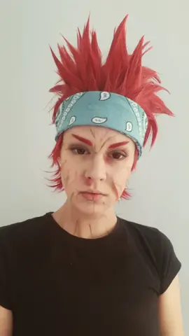 Do you like Kirishima's quirk? #cosplay #makeup #kirishima #kirishimacosplay #bnha #mha #bnhacosplay #mhacosplay