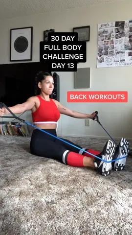 Day 13! Back workouts! #workoutfromhome #resistancebandworkout #backworkouts #homefitness #resistancebands #workoutroutine #workouttime