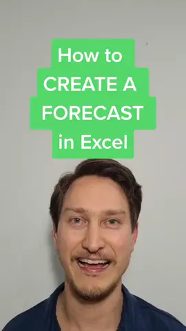 How to CREATE A FORECAST in Excel #excel #learnexcel #EduTok #excelpro #excel_learning #edutiktok #microsoftexcel #forecast #exceltips