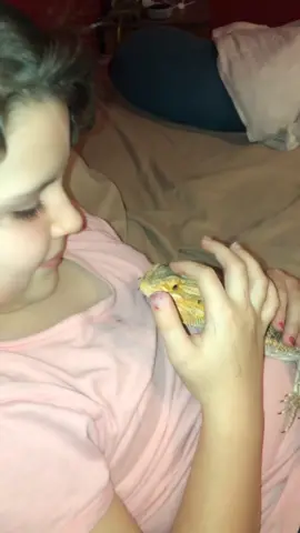 This is Edgar’s small human @unicorns1233556 #smallhuman #beardeddragon #beardie #PetsOfTikTok #foryou #4u #fyp #foryoupage #tiktokpets