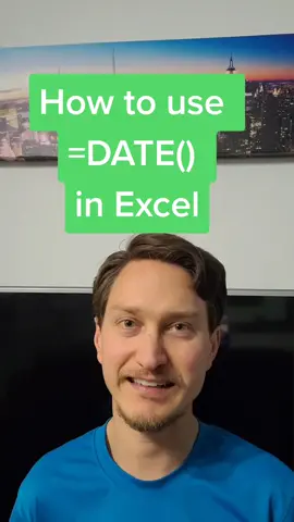 How to use DATE function in Excel #excel #tutorial #tiktokeducation #EduTok #edutiktok #excel_learning #learnexcel #exceltips #excelpro #tutorials