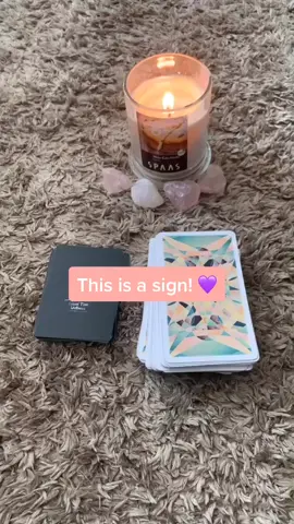 This is a sign 💜 #tarot #fyp #fy #foryou #tarotcards #tarotreading #lawofattraction #spiritual #manifestation #witchtok #witch #givemeasign #Love