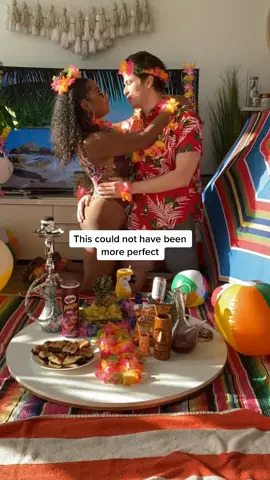 This was the perfect Quarantine date😭✨🍹 #quarantine #quarantinedatenight #datenight #surprise #romantic #hawaii #couplegoals #foryou #tiktokcouple