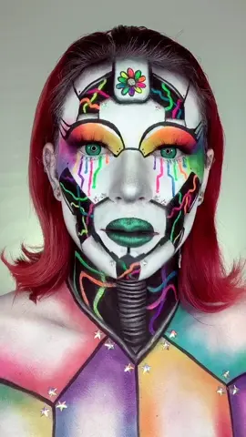 100k where u at!? #fyp #foryou  #homeproject #yearbook2020 #mua #art #painting #makeupartist #robot #edc #edclasvegas #edcinspired