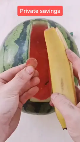 got some money stashed away#watermelon #moneymoneymoney #foryou