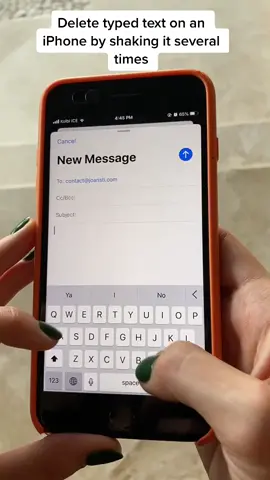 Want to learn a faster way to delete your typed messages? #lifehacks #socialmedia #iphone #iphonetricks #fyp #productive