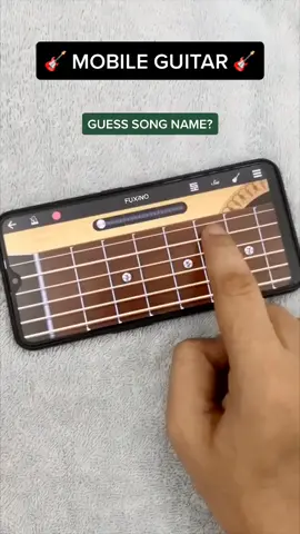 CAN YOU GUESS THE SONG PLAYED ON MOBILE GUITAR ❤️ #fuxino #music #edutok #learn #learnfromhome #tiktok #mobile #guitar #Love #tune #song #arijitsingh