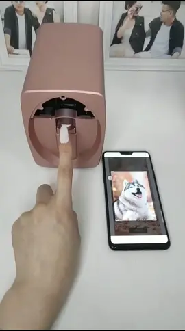 Nail printer 3D automatic.What kind of patterns do you like?#beauty #nails #fyp #foryou