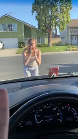 how did she not see me...