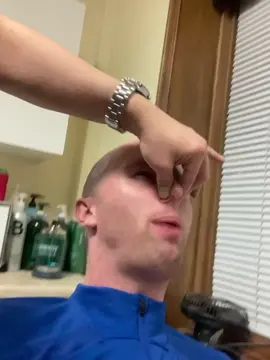 When getting my nose waxed for the first time. 🤣😂🤣😂