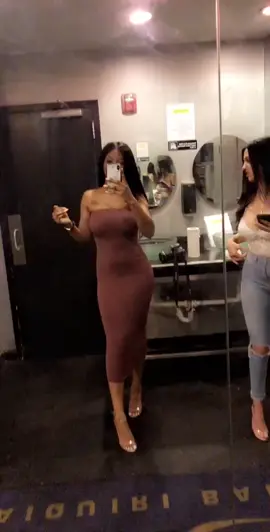 Practically every girl when they go to the restroom