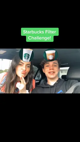 Starbucks Filter Challenge with @jentzenramirez💚☕️🙌🏻 #Starbucks #FYP #viral #foryoupage #challenge