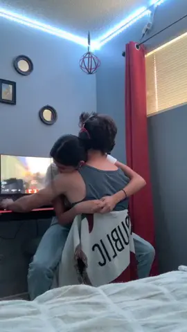 now i get to annoy him while he’s playing video games!!☺️😇 #fyp #couplegoals