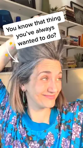 What’s the one thing you want to do & you’ve been putting it off? #borntoshine #greyhairdontcare #silverandfree