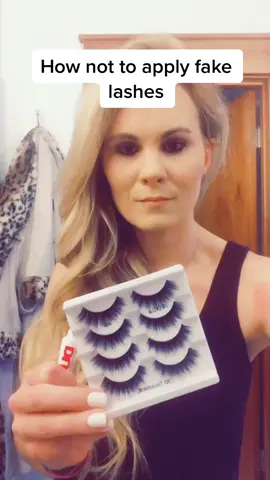 How not to do fake lashes #goingpro #beautytips #beautyhacks #fyp #budgetbeauty #fakelashes #howto #howtoapplylashes #affordablemakeup #diylashes #fun