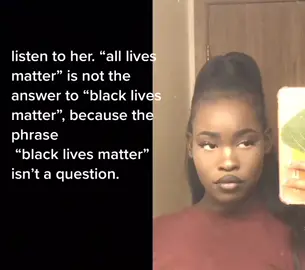 all lives obviously don’t matter if black lives are still at risk. please follow @fatraco0n  and learn from what she is telling you.