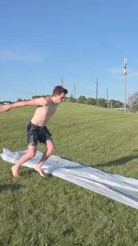 BIGGEST slip n slide! #slipnslide #summer2020 #outdoor #trythis #slide #PetRoutine #foryoupage