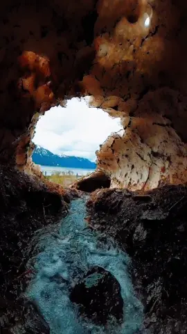 Falling through beautiful places 😍! #ice #glacier #alaska #beauty #beautiful #trending #cave #wild #goodvibes #peace #relax