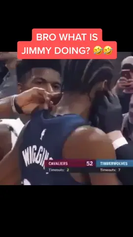 Jimmy had to check Andrew Wiggins pulse 🤣 #NBA #fyp #foryou #clutchpoints #jimmybutler #nbamoments #funny