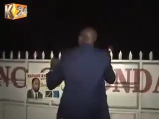Waititu and Moses kuria begs for someone to open the door for them....