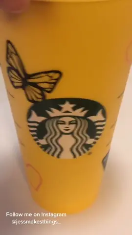 Cutest cup for a 6 year old 💕 #cricuttutorial #DIY #starbuckscolorchangingcups #cricut #cricutexplore #cricutexplore ##cricutprojects #vinyl