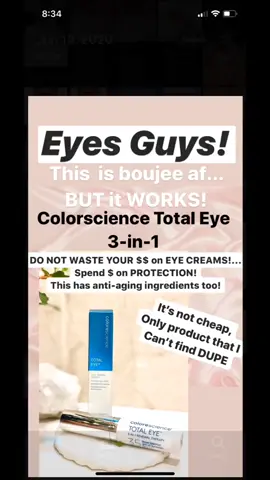 You don’t NEED an eye cream! My Holy grail Mineral Eye SPF & Treatment🌼#eyetreatment #hoodedeyes #hoodedeyelids #eyecare #spf #antiagingskincare #eye
