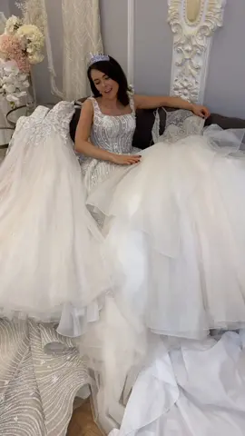 We’re OBSESSED ❤️ #obsessedwithit #tiktokbride #weddingdress #weddingfashion #bridetobe #blanchebridal #girlproblem #viral #princess #dress #dream