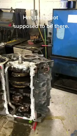 Ford 5.4 engine we are disassembling in order to machine and rebuild.