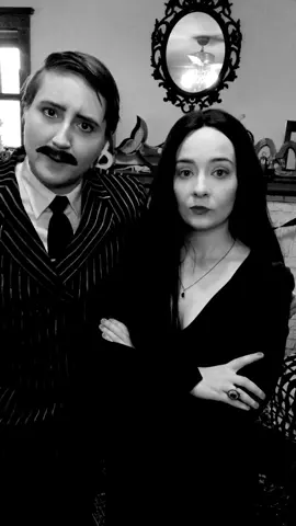 Discipline in the Addams house #morticiaaddams #gomezaddams #addamsfamily #theaddamsfamily #gomezandmorticia #goth #60s #1960s #wednesdayaddams